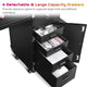 TheLAShop Nail Salon Pedicure Rolling Case Mobile Cart with Stool Drawers Image