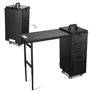 TheLAShop Makeup Station Detachable Nail Tech Table with Slide Drawers Image