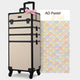 TheLAShop Arc Deco Rolling Cosmetology Makeup Artist Case with 4-Section, AD Pastel Image