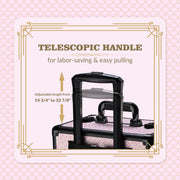TheLAShop Art Deco Rolling Makeup Case Set(2) Image