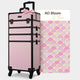 TheLAShop Arc Deco Rolling Cosmetology Makeup Artist Case with 4-Section Image