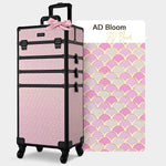 TheLAShop Arc Deco Rolling Cosmetology Makeup Artist Case with 4-Section Image