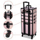 TheLAShop Art Deco Rolling Cosmetology Makeup Artist Case with 4-Section Image