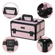 TheLAShop Art Deco Rolling Cosmetology Makeup Artist Case with 4-Section Image