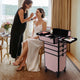 TheLAShop Art Deco Rolling Cosmetology Makeup Artist Case with 4-Section Image