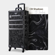 TheLAShop Pro 4in1 Rolling Makeup Case Cosmetic Trolley w/ Key Lock,CB Shadows Image