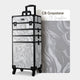 TheLAShop Rolling Makeup Case Set(2) - Mermaid, Rococo, CoyoteButtes, ForgetMeNot, Art Deco Image
