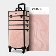 TheLAShop Rolling Makeup Case Set(2) - Mermaid, Rococo, CoyoteButtes, ForgetMeNot, Art Deco Image