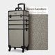 TheLAShop Pro 4in1 Rolling Makeup Case Cosmetic Trolley w/ Key Lock,Rococo GainsBoro Image