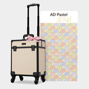 TheLAShop Arc Deco Rolling Cosmetology Makeup Artist Case, AD Pastel Image