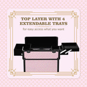 TheLAShop Art Deco Rolling Makeup Case Set(3) Image