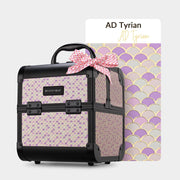 TheLAShop Arc Deco Vanity Makeup Travel Case with Mirror & Trays, AD Tyrian Image