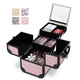 TheLAShop Arc Deco Vanity Makeup Travel Case with Mirror & Trays Image