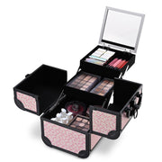 TheLAShop Pro Rolling Makeup Case Set(2) - Mermaid, RCC, CTB, FMN, AD Image