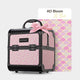 TheLAShop Arc Deco Vanity Makeup Travel Case with Mirror & Trays Image