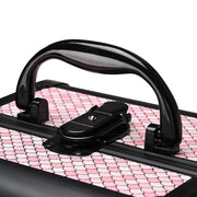 TheLAShop Arc Deco Vanity Makeup Travel Case with Mirror & Trays Image