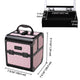 TheLAShop Arc Deco Vanity Makeup Travel Case with Mirror & Trays Image