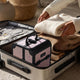 TheLAShop Arc Deco Vanity Makeup Travel Case with Mirror & Trays Image