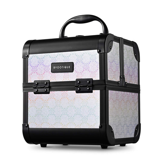 TheLAShop Makeup Train Case with Mirror & Extendable Tray