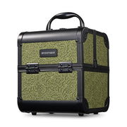 TheLAShop Makeup Train Case with Mirror - Mermaid, Rococo, CoyoteButtes, ForgetMeNot, Art Deco, Rococo Moss Image