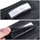 TheLAShop Cosmetic Makeup Bag Set Travel Storage Bags 2-Pack Clear/Black