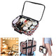 TheLAShop Cosmetic Makeup Bag Portable Clear Bag 14x10x3" Image