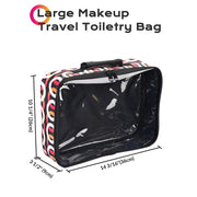 TheLAShop Cosmetic Makeup Bag Portable Clear Bag 14x10x3" Image