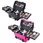 TheLAShop Nylon Cosmetic Makeup Train Case 17x13x9"