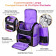 TheLAShop 2in1 Rolling Hairstylist Travel Case with Barber Bag Image