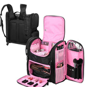 TheLAShop Barber Makeup Backpack for Artist Hairstylist Travel Bag, Pink Image