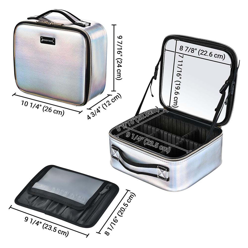 Cosmetic Makeup Case with Lighted Mirror (LC019) - Lighted Makeup Case/  Mirror - keysonbeauty