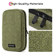 TheLAShop Makeup Brush Belt Pouch with Zip & Handle 17 Pockets Image