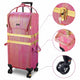 TheLAShop Glitter Hot Pink Rolling Makeup Artist Hairstylist Case