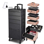 TheLAShop 4in1 Pro Rolling Makeup Case Manicurist Cosmetology Case Image