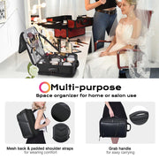 TheLAShop Makeup Artist Backpack with Compartments TSA Lock Image