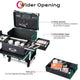 TheLAShop Rolling Makeup Case with Trays & Drawer Forest Green Image