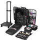 TheLAShop Rolling Makeup Case with Compartments Foldable Removable Trolley Image