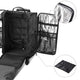 TheLAShop Rolling Makeup Case with Compartments Foldable Removable Trolley Image