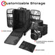 TheLAShop Rolling Hairstylist Case with Cosmetic Backpack Image