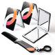 TheLAShop Rectangle Mini Compact Mirror 2x Magnifier with Comb 3ct/Pack Image
