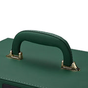 TheLAShop Vintage Makeup Case with Drawers Mirror Forest Green Image