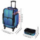 TheLAShop PU Pro Rolling Makeup Case with Trays(8) & Compartments Image