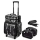 TheLAShop Rolling Makeup Hair Stylist Travel Case 2-Tier 15x12x24 in