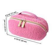 TheLAShop Large Cosmetic Bag Brush Holder with Compartments