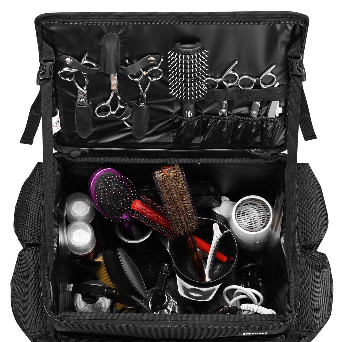 TheLAShop Rolling Hairstylist Travel Bag 1680D Nylon Tools Organizer