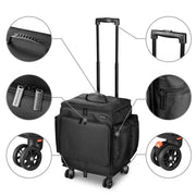 TheLAShop Rolling Hairstylist Travel Bag with Makeup Backpack Image