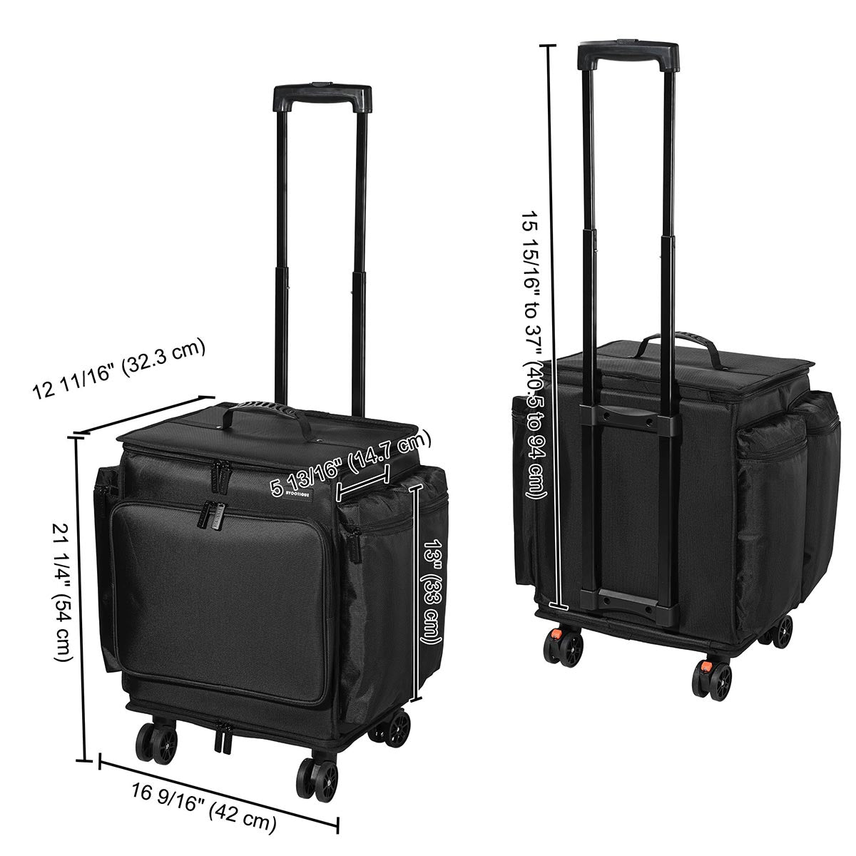 TheLAShop Rolling Hairstylist Travel Bag 1680D Nylon Tools Organizer