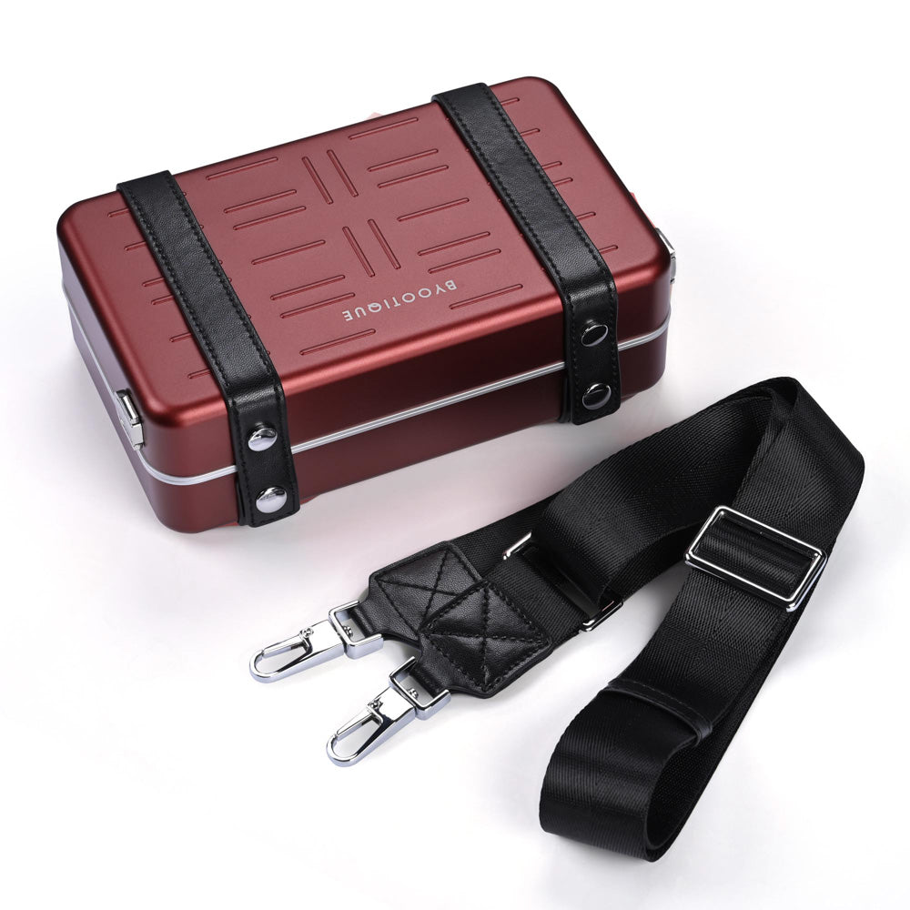 TheLAShop Luxury Aluminum Crossbody Bag Case Gift for Her/Him