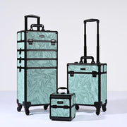 TheLAShop Rolling Makeup Case Set(3) - Mermaid, Rococo, CoyoteButtes, ForgetMeNot, Art Deco, CB Vitality Image