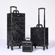 TheLAShop Rolling Makeup Case Set(3) - Mermaid, Rococo, CoyoteButtes, ForgetMeNot, Art Deco, CB Shadows Image